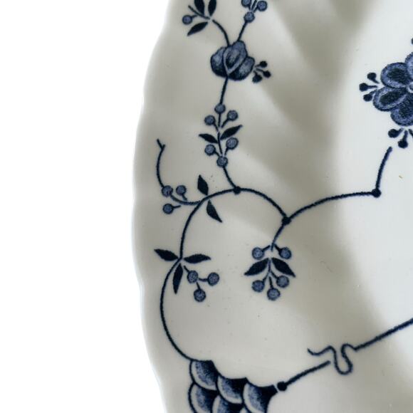 Queen's FINLANDIA Blue & White Floral Dinner Plates 10in Set of 4 England NEW - Picture 14 of 16